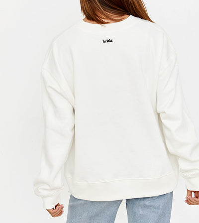 Pawsitive Sweatshirt Retro White