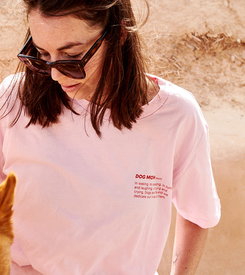 Dog Mom T-Shirt Pink