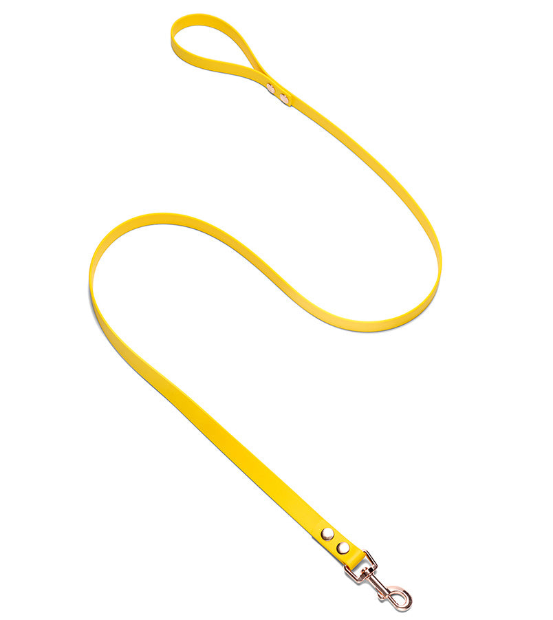 brklz Rose Gold Leash Yellow